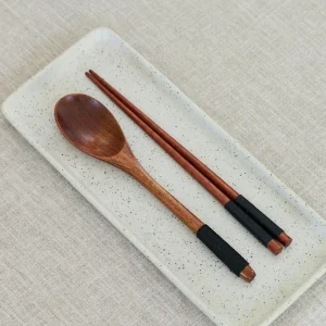SET CUILLÈRE BAGUETTES - TISSAGE NOIR Seoul Station