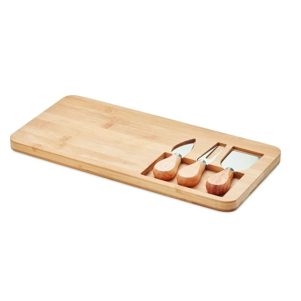 Plateau à fromage en bambou GLENAVY personnalisable