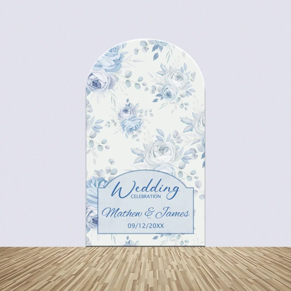 Kit de Toile de fond Arch Personnalisable Photo Mariage Fleurs Pastel Douces BRP4-148