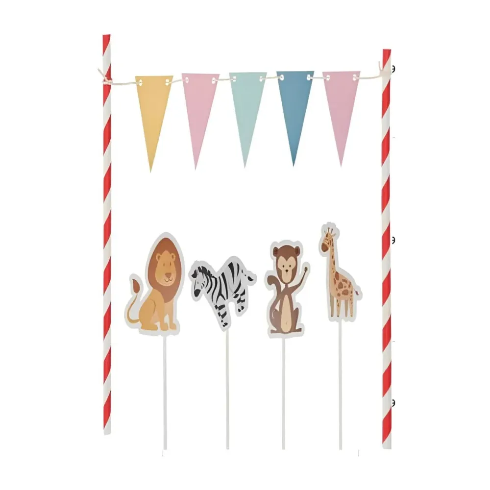 Thème Jungle : Kit de décoration de gâteau d'anniversaire 7 pièces … – L’alliance parfaite entre style et utilité