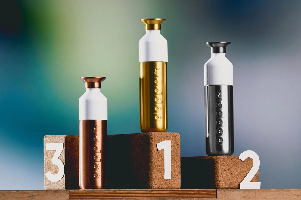 Dopper métal gourde 490ml - gold Léger | 350ml