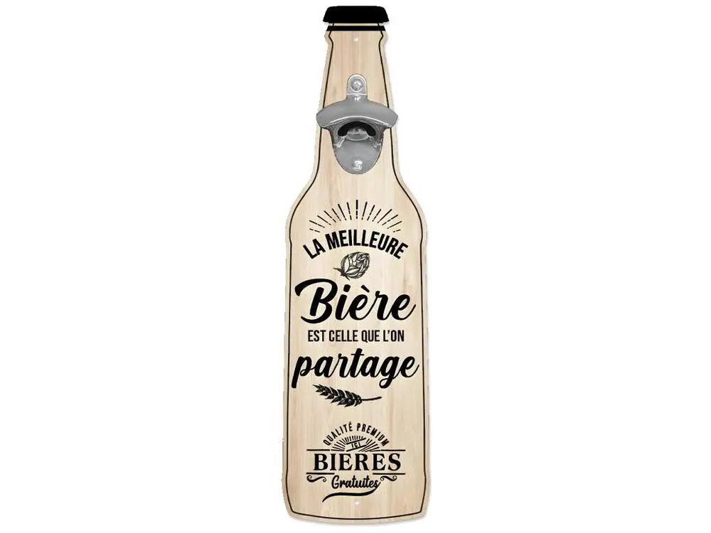 Décapsuleur mural La Meilleure bière