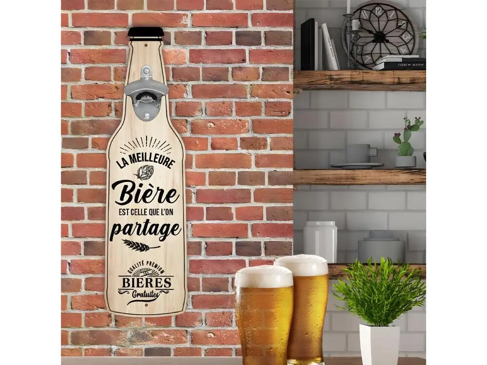 Décapsuleur mural La Meilleure bière