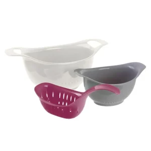 Lot de 3 Passoires "Cooking" 33cm Multicolore