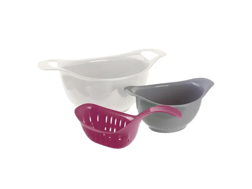 Lot de 3 Passoires "Cooking" 33cm Multicolore