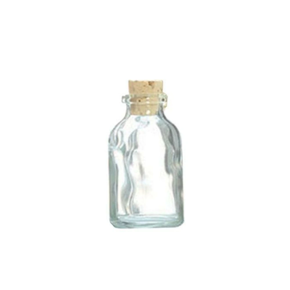 Réduit bouteille en verre 6 cm avec bouchon liège
