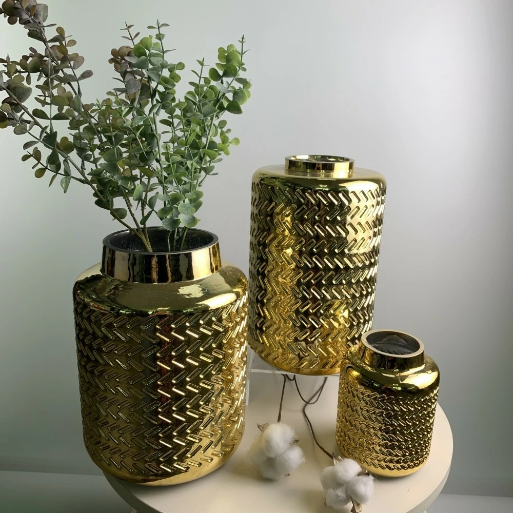 Vase dore 16 x 25 cm pour Bouchons Vis | Liège