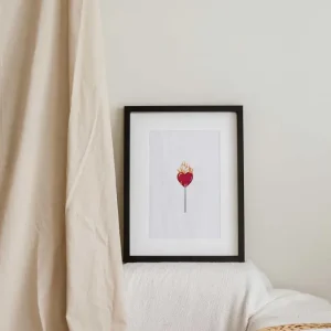 AFFICHE ST-VALENTIN - SUCETTE FLAMME
