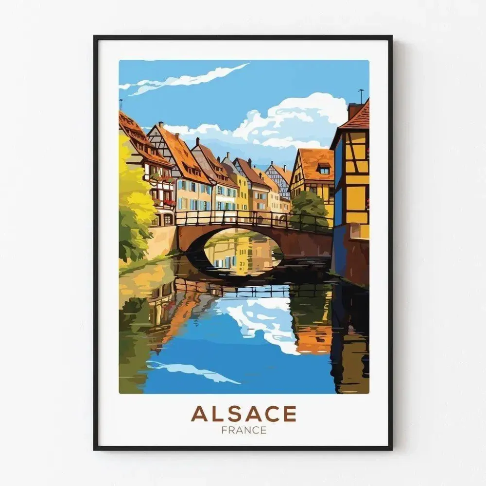 Affiche Alsace Vintage Artem Legrand