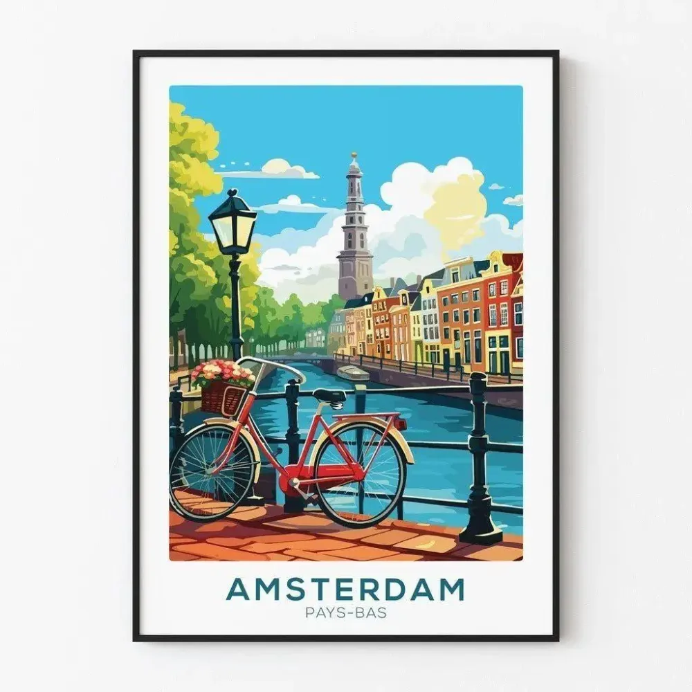 Affiche Amsterdam Vintage Artem Legrand