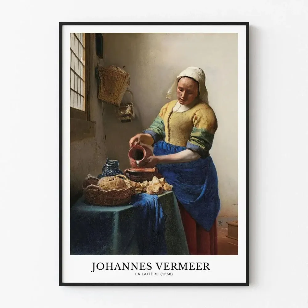Affiche La Laitière - Johannes Vermeer Artem Legrand
