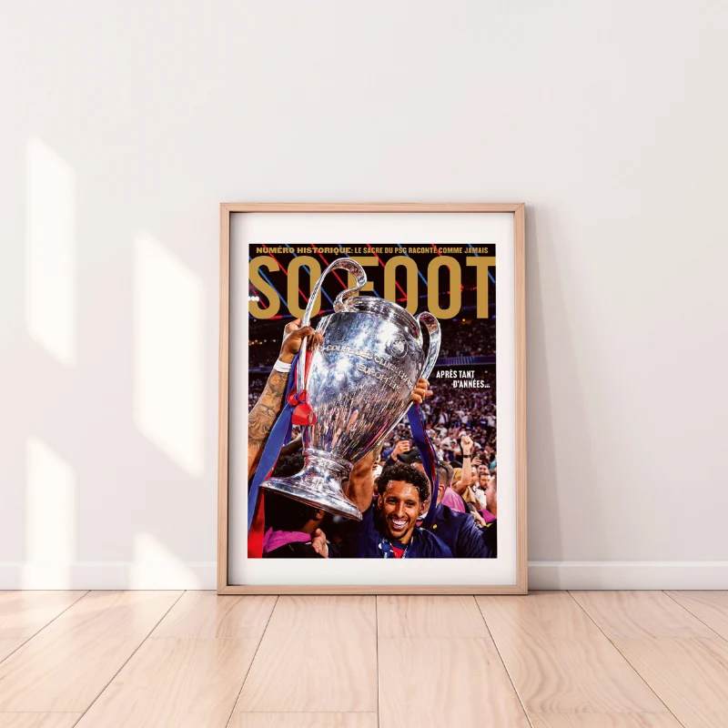 Affiche Paris Champion d'Europe, So Foot #227 ESAT