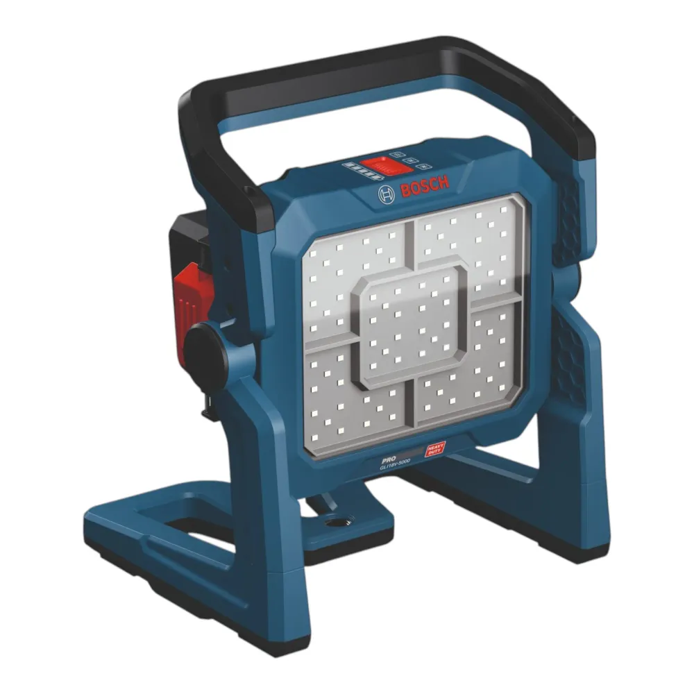 Bosch 06019P5100 Lampe de chantier sans fil GLI18V-5000 - sans batterie - sans chargeur