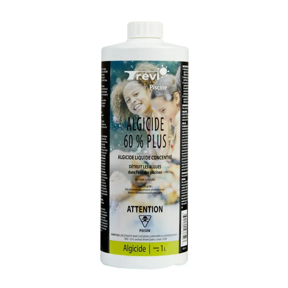 Algicide liquide 60% plus pour piscine Magasins Trevi inc.