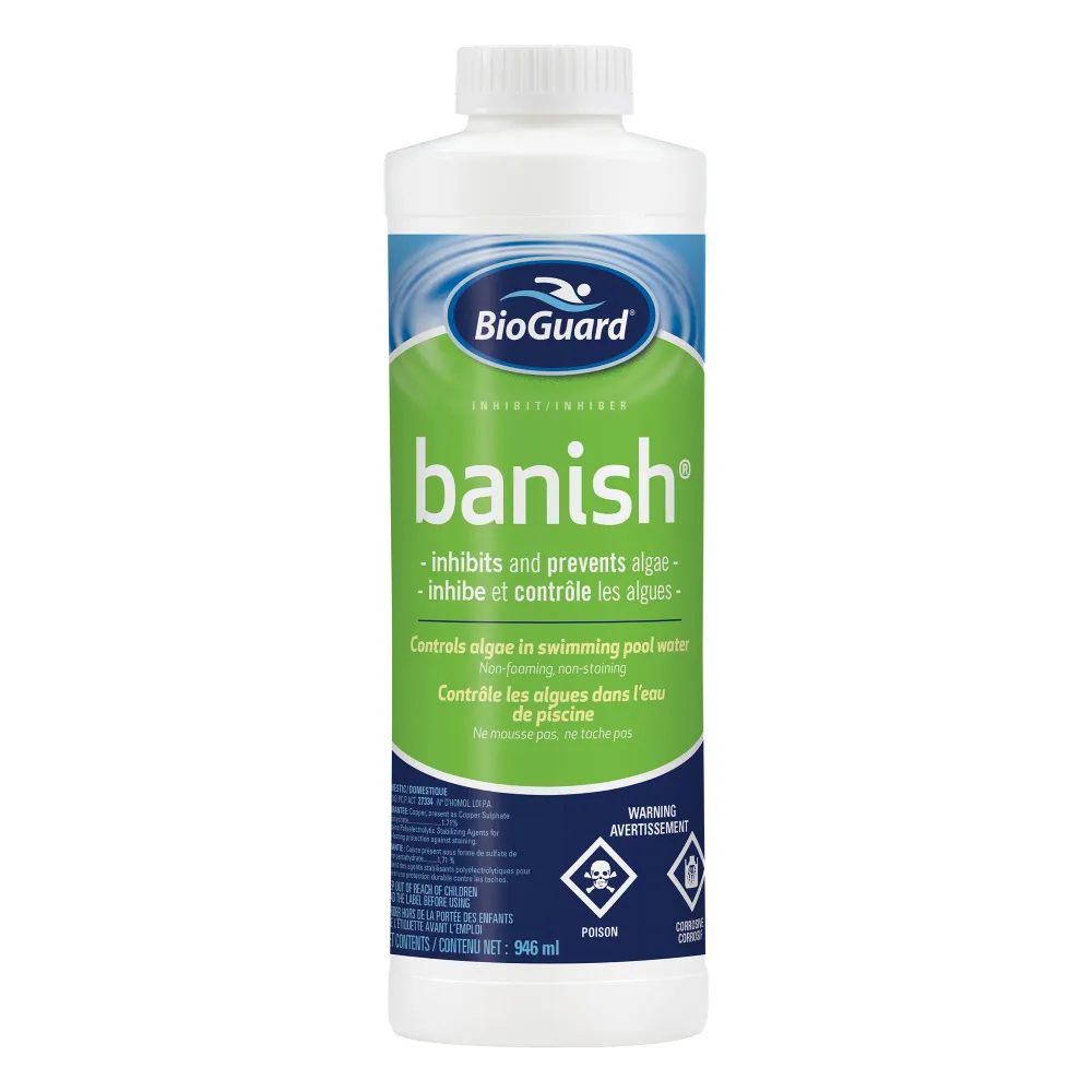 Algicide liquide pour piscine - Banish Bioguard Magasins Trevi inc.