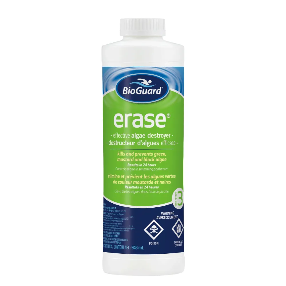 Algicide liquide pour piscine - Erase Bioguard Magasins Trevi inc.