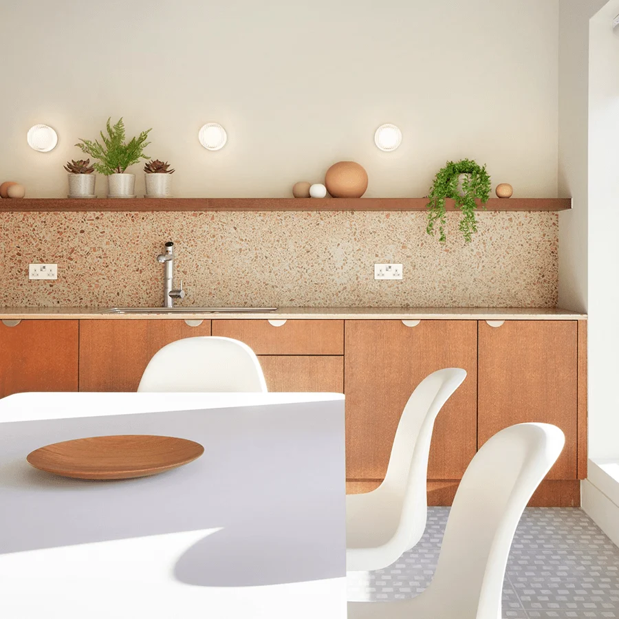 APPLIQUE BOUTON AMBRE AVEC BASE NOIRE