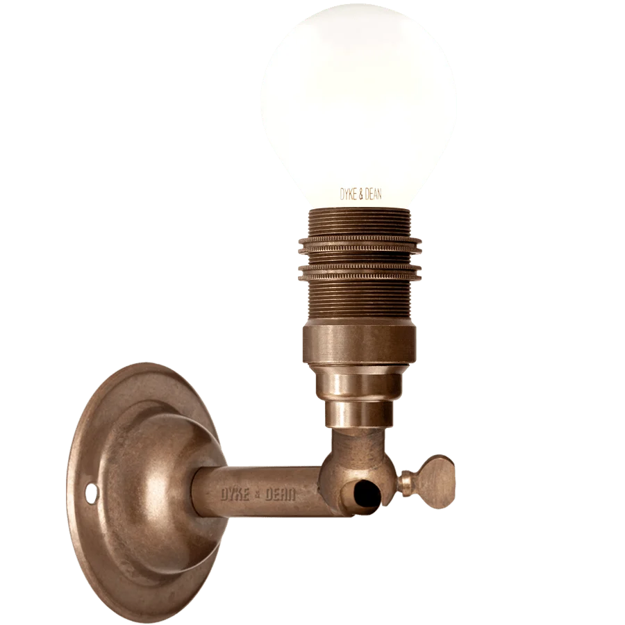 APPLIQUE MURALE LOURDE E14 EFFET BRONZE DYKE & DEAN