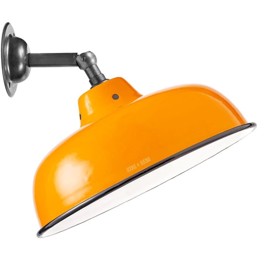 LAMPE MURALE ABAT-JOUR ORANGE DYKE & DEAN