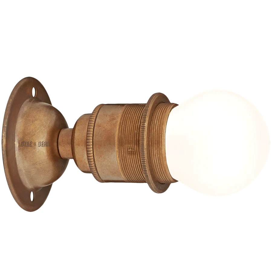 PORTE AMPOULE MURAL FIXE E27 BRONZE DYKE & DEAN