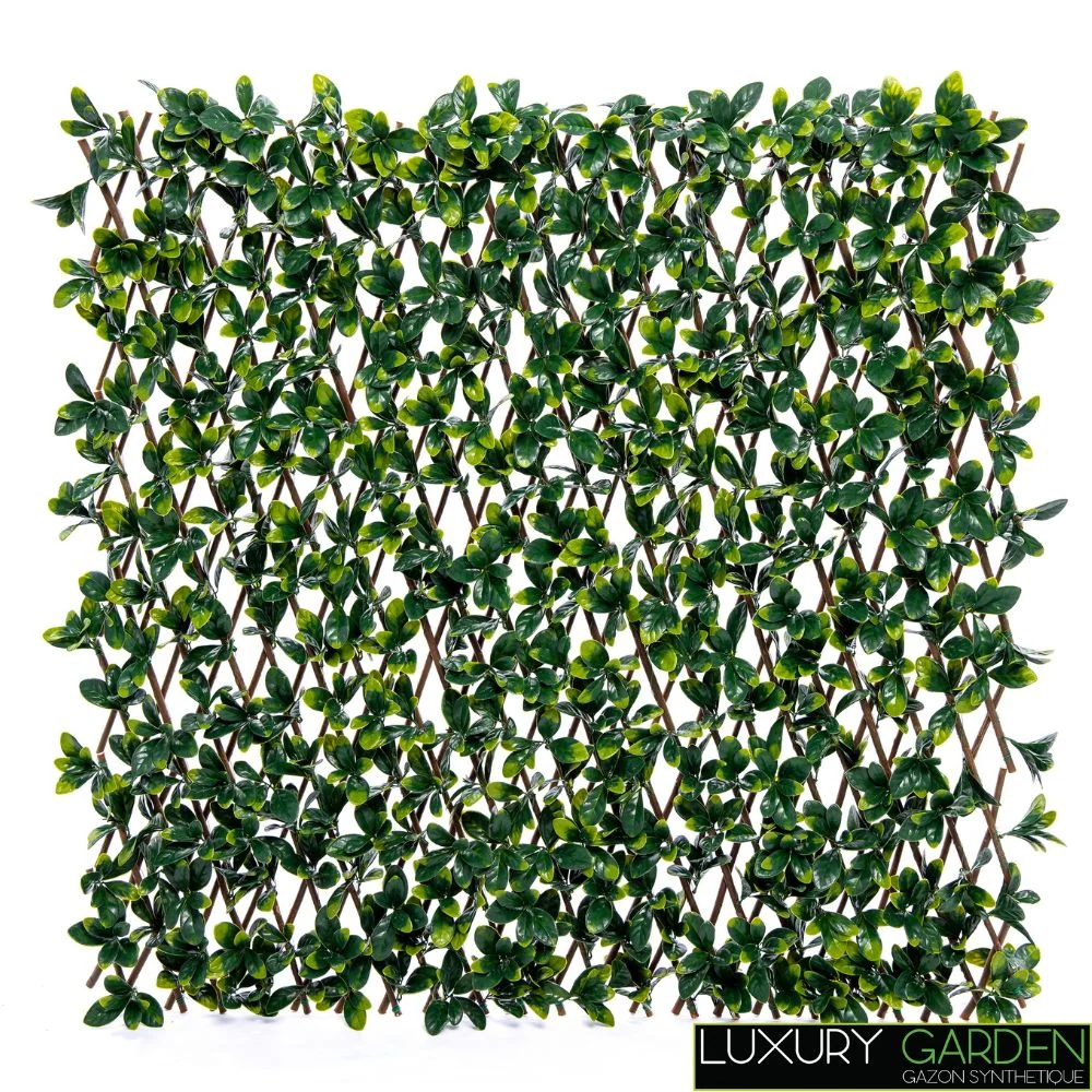 TREILLIS EXTENSIBLE FEUILLES DE LAURIER LMGREEN