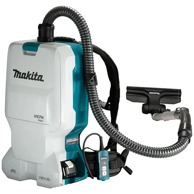 ENSEMBLE ASPIRATEUR DORSAL 36V. 6L. (2 X 5AH.) MAKITA DVC660PT2