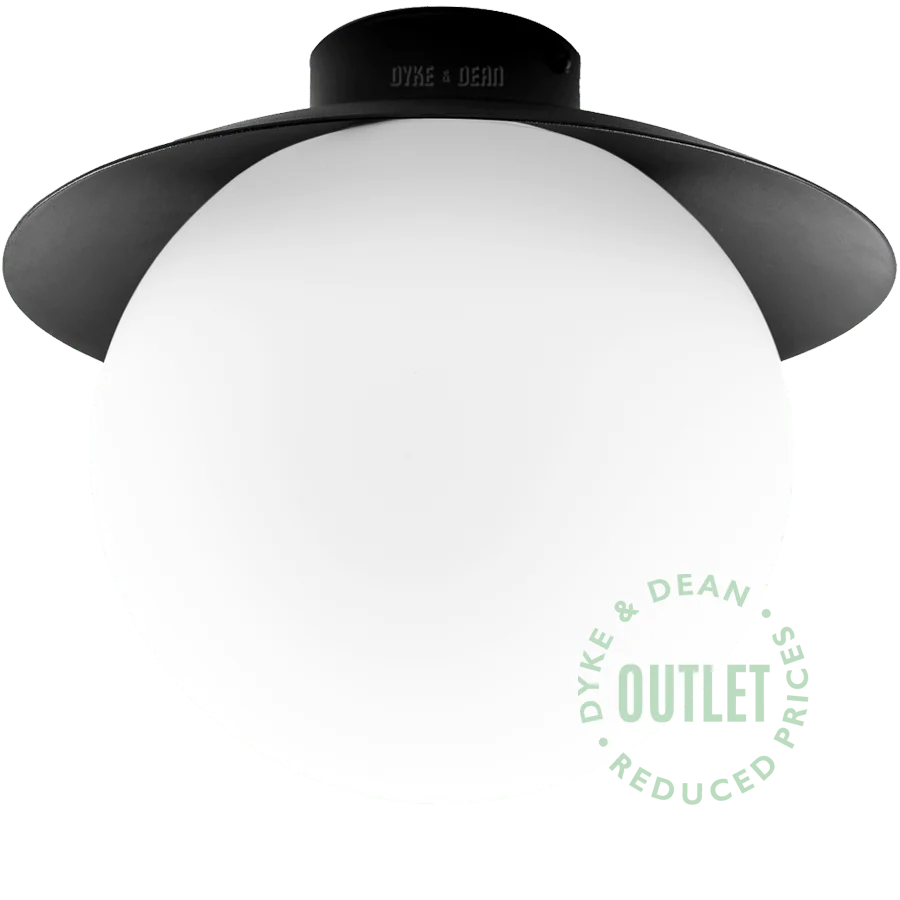 PENDENTIF FIXE DISC GLOBE OPALE