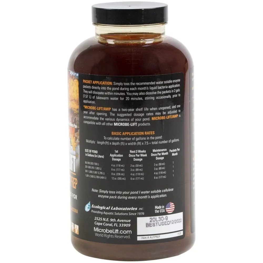 Microbe-Lift Automne/hiver 1 litre - Formule spéciale pour l'automne et l'hiver Aquaforte