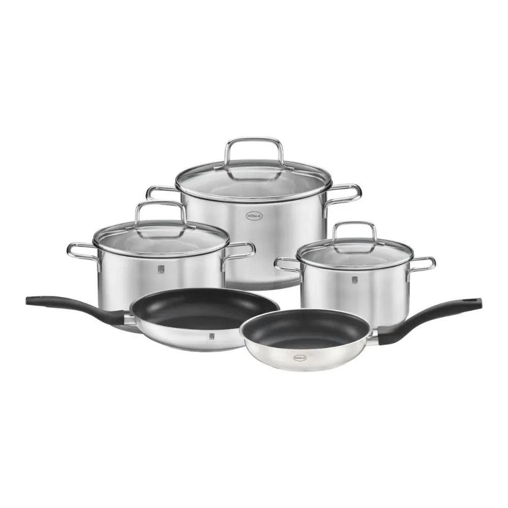 Batterie de cuisine en acier inoxydable Basic Line Rösle