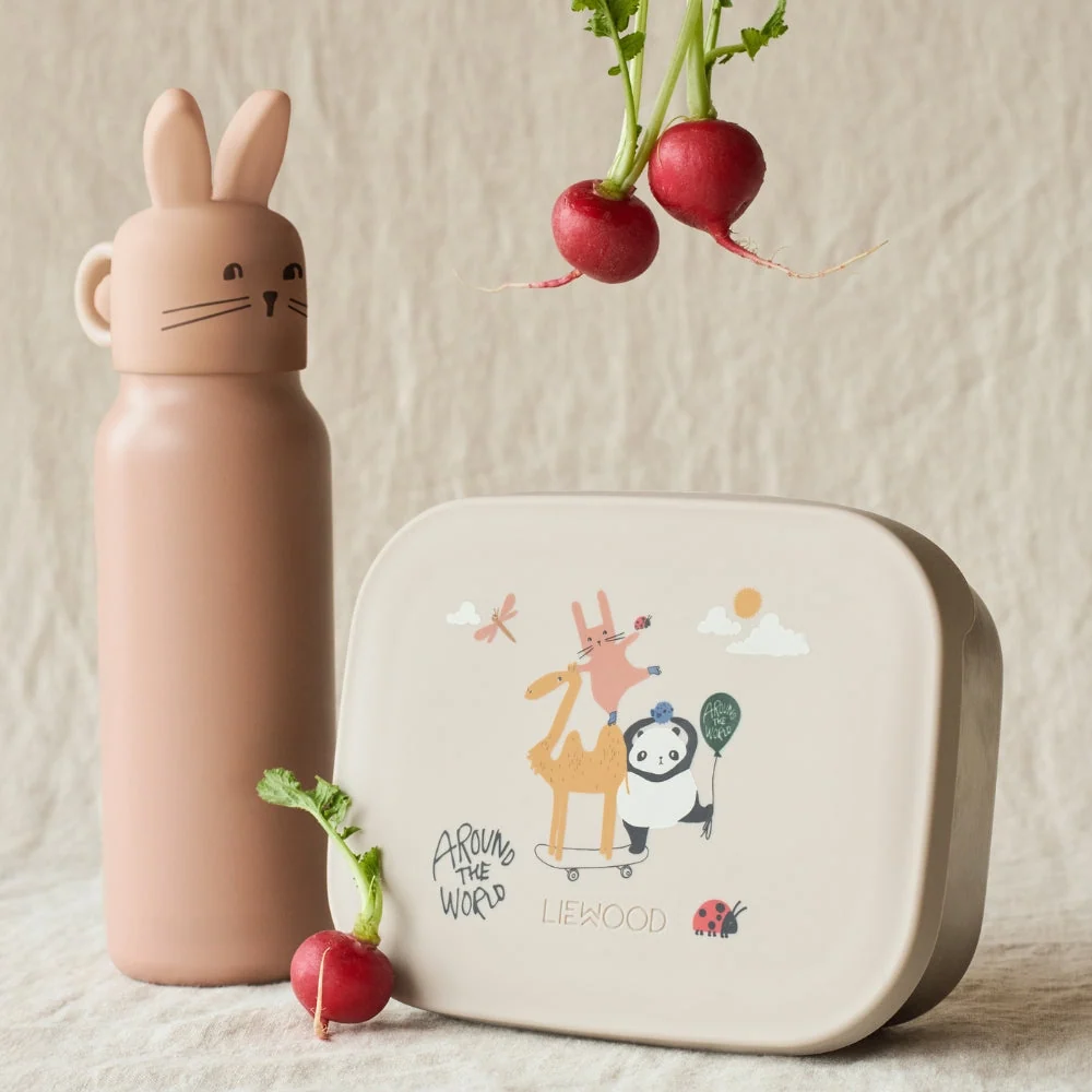 Liewood Biberon thermique avec tête de lapin 350ml Falk Pale tuscany
