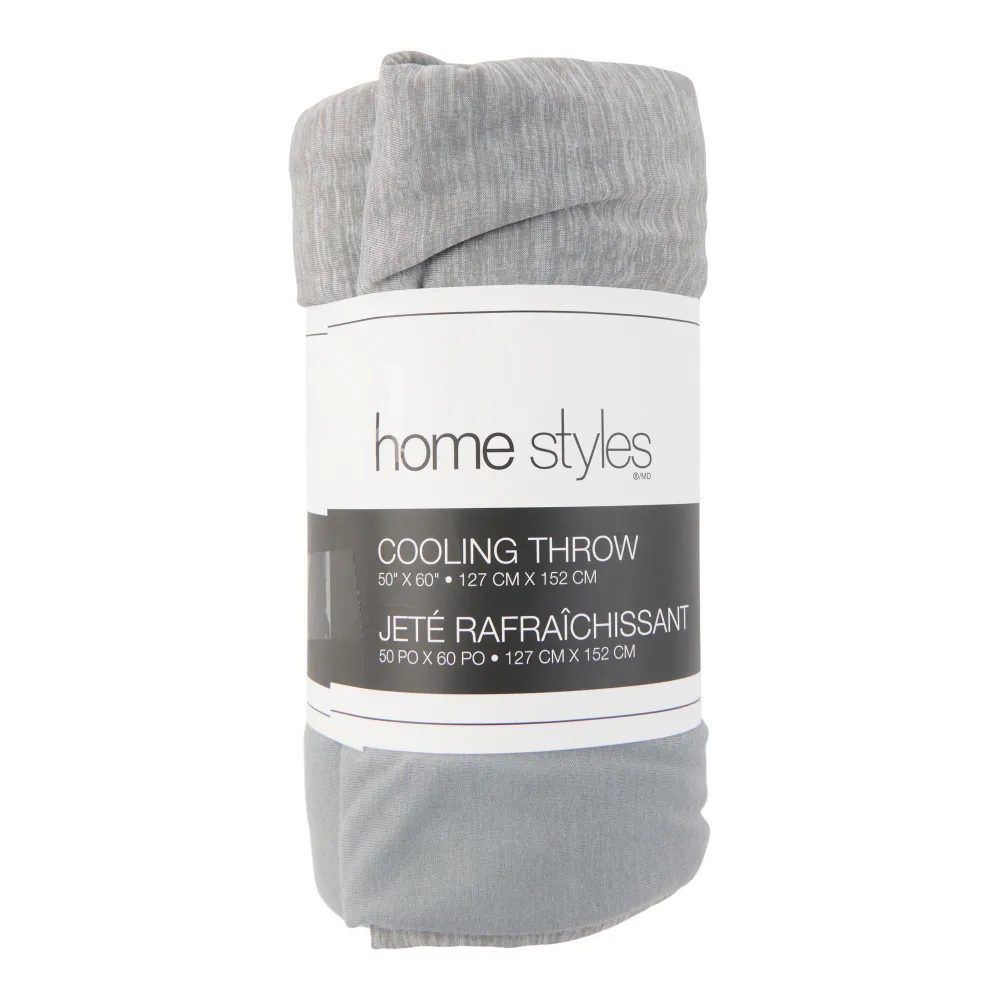 Jeté rafraîchissant de couleur unie HomeStyles, 50 po x 60 po