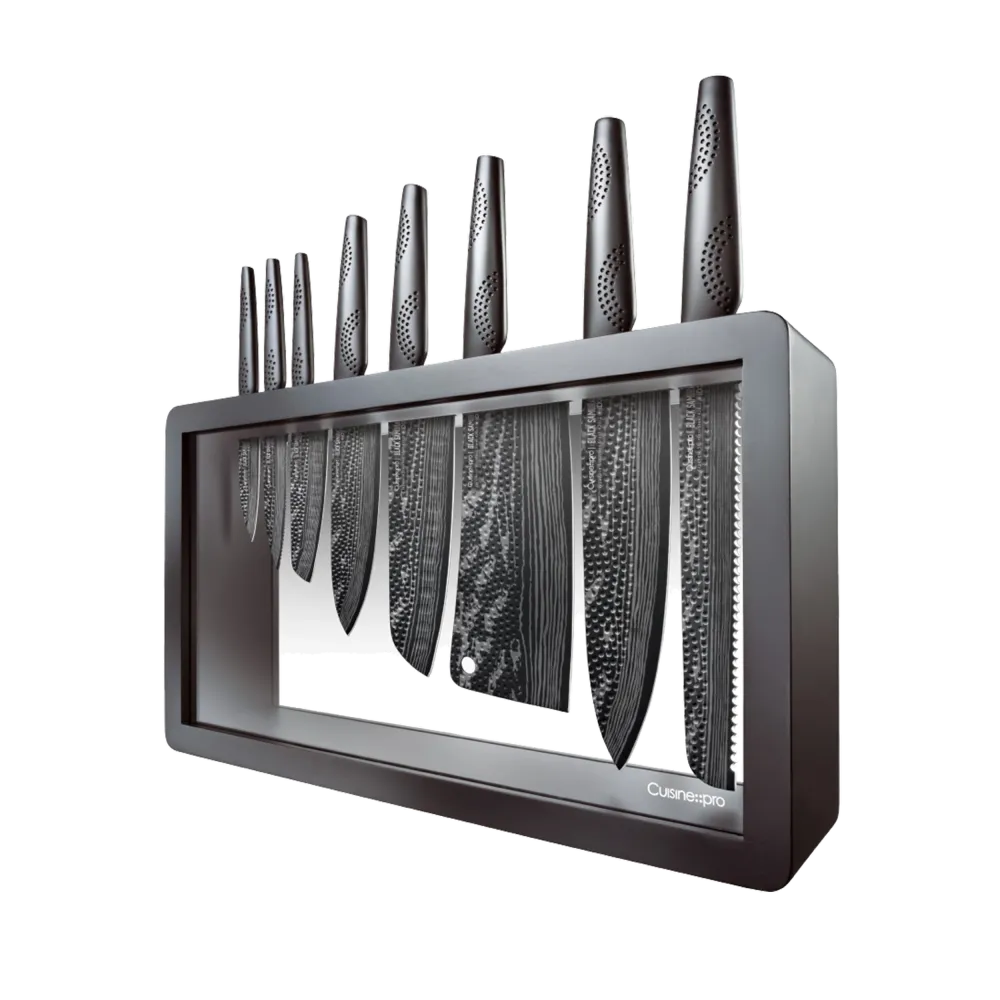 Bloc de couteaux 9 pièces Cuisine::pro® iD3 BLACK SAMURAI™ Syo