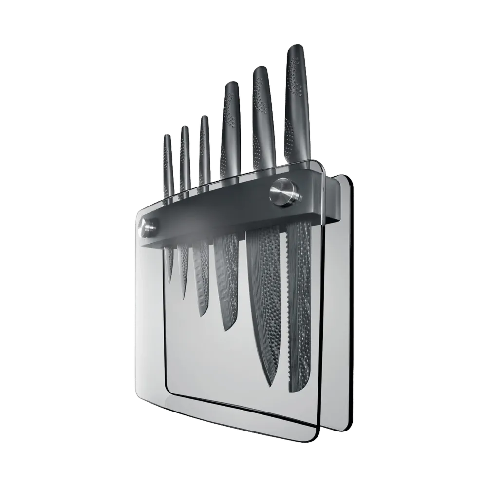 Bloc de couteaux 7 pièces Sakai iD3 BLACK SAMURAI™Cuisine::pro®