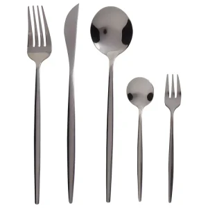 30 Piece Cutlery Set RIGATONI Noir jais