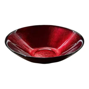 Bol en verre rouge bordeaux Richard Ginori Laveno