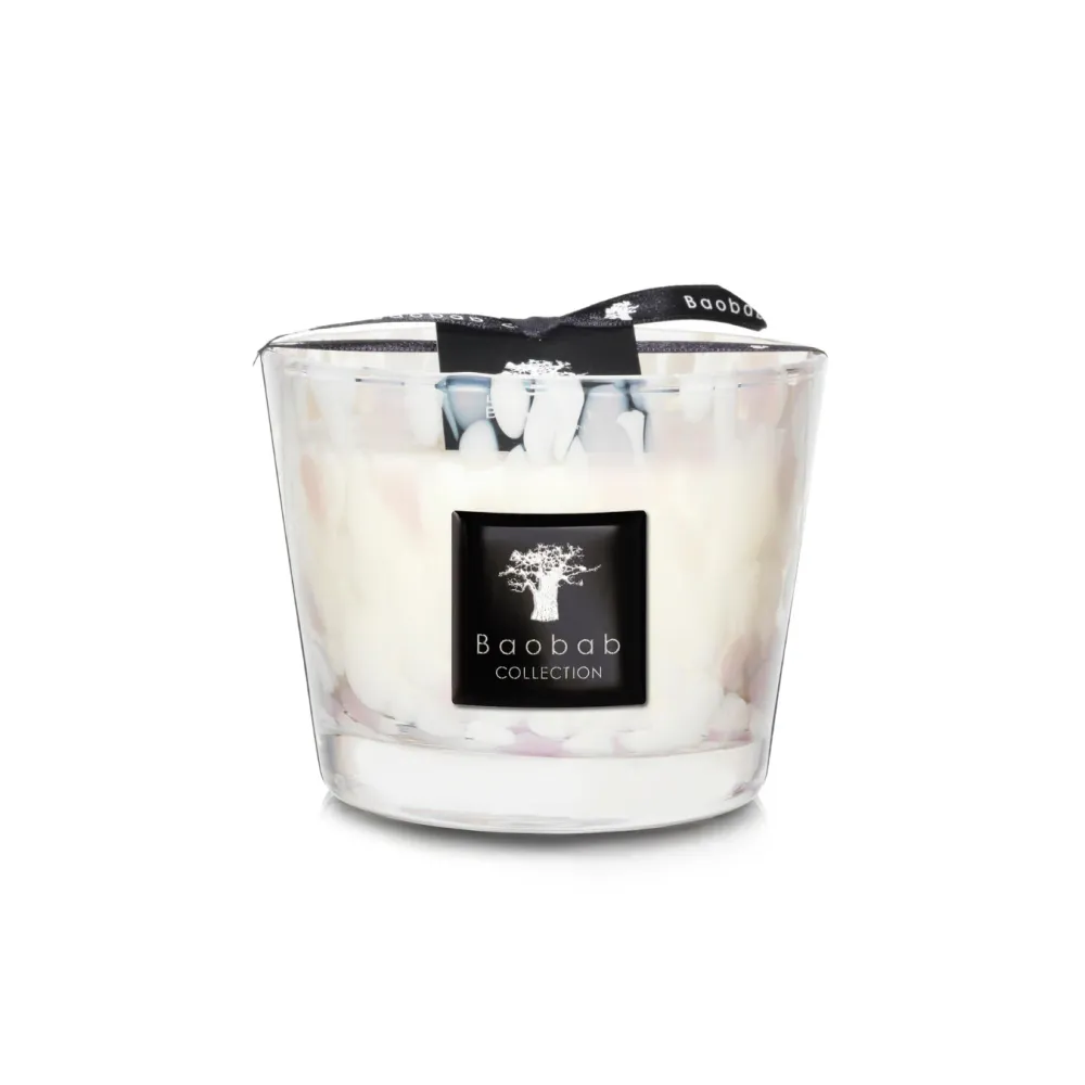 Baobab Collection Pearls White Max 10 Bougie parfumée 60 heures de combustion