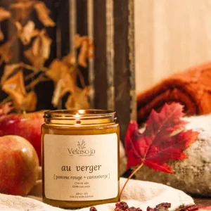 Au verger - pomme rouge + canneberge Les bougies velasoja