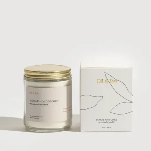Bougie | Mangue + Lait de coco Oli & Eve | Artisan d'ici | Montréal
