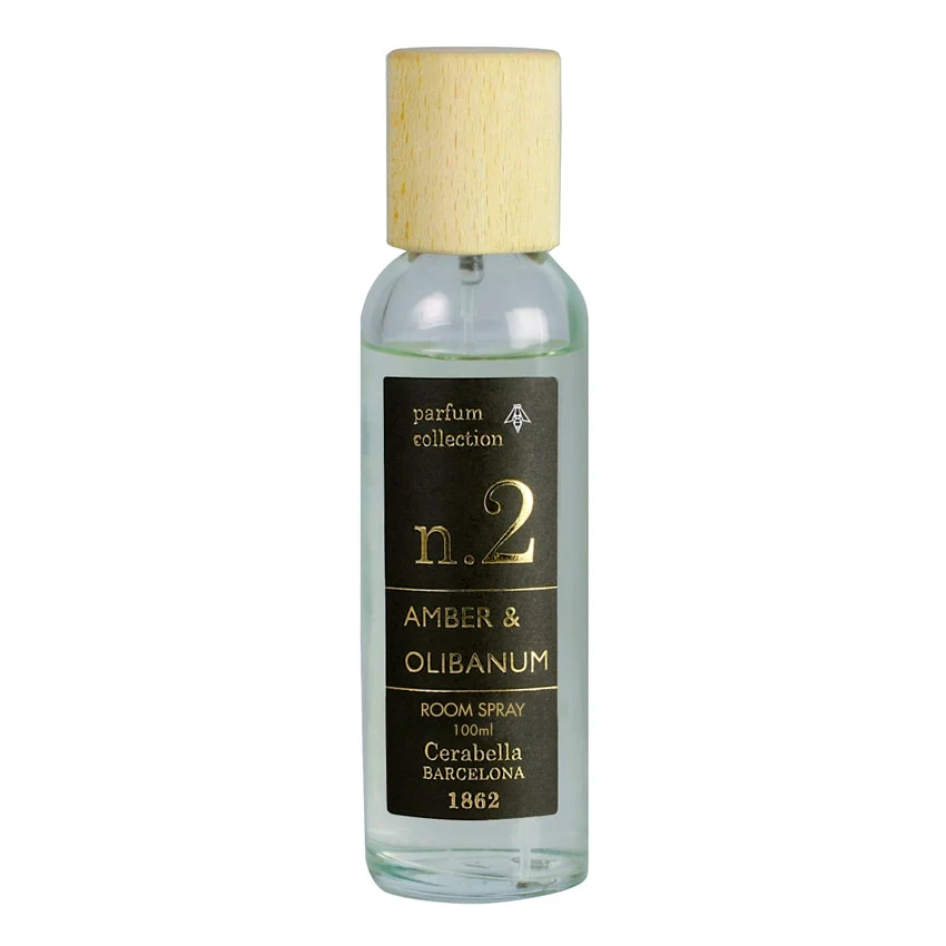 Spray parfum d'ambiance Ambre & Oliban Numbers 2 Cerabella rectoversodecoration