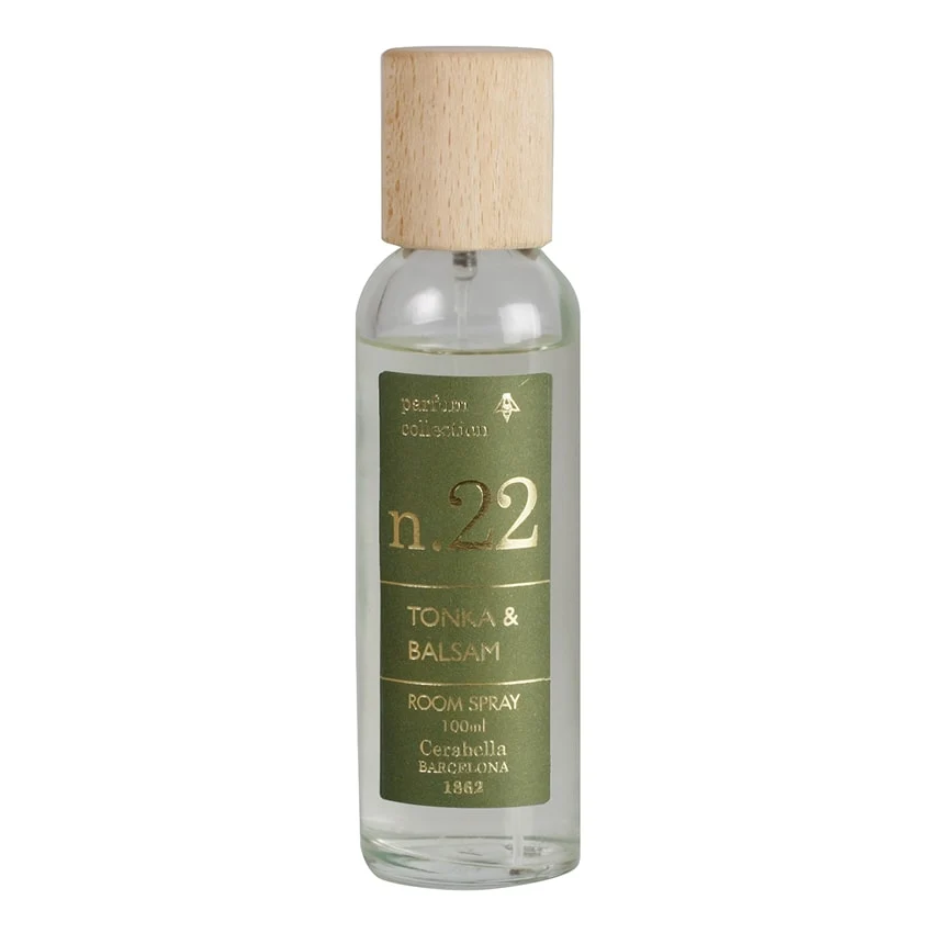 Spray parfum d'ambiance Tonka & Balsam Numbers 22 Cerabella rectoversodecoration