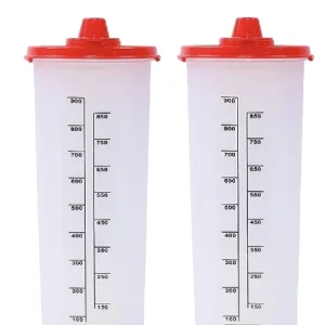 Nayasa Plastic Microsafe Oil Dispenser-Pack 2 (1000 ml, Multi-Color), Standard, (NP3332X2) Velan Store