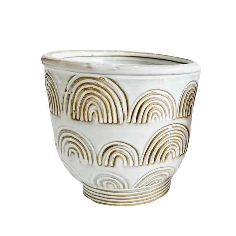 CACHE-POT ARC-EN-CIEL BLANC FRANS KOPPERS IMPORTS