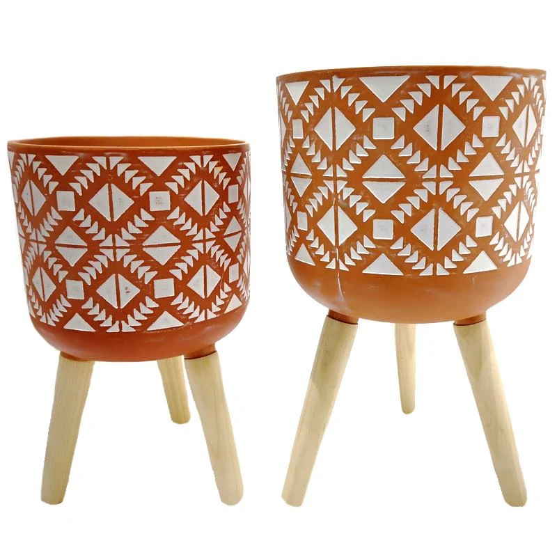 CACHE-POT SUR PIED - TERRACOTTA FRANS KOPPERS IMPORTS