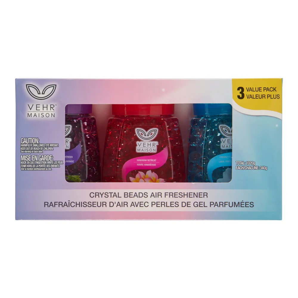 Assainisseur d'air avec billes cristallines, emb. de 3 Crystal Beads