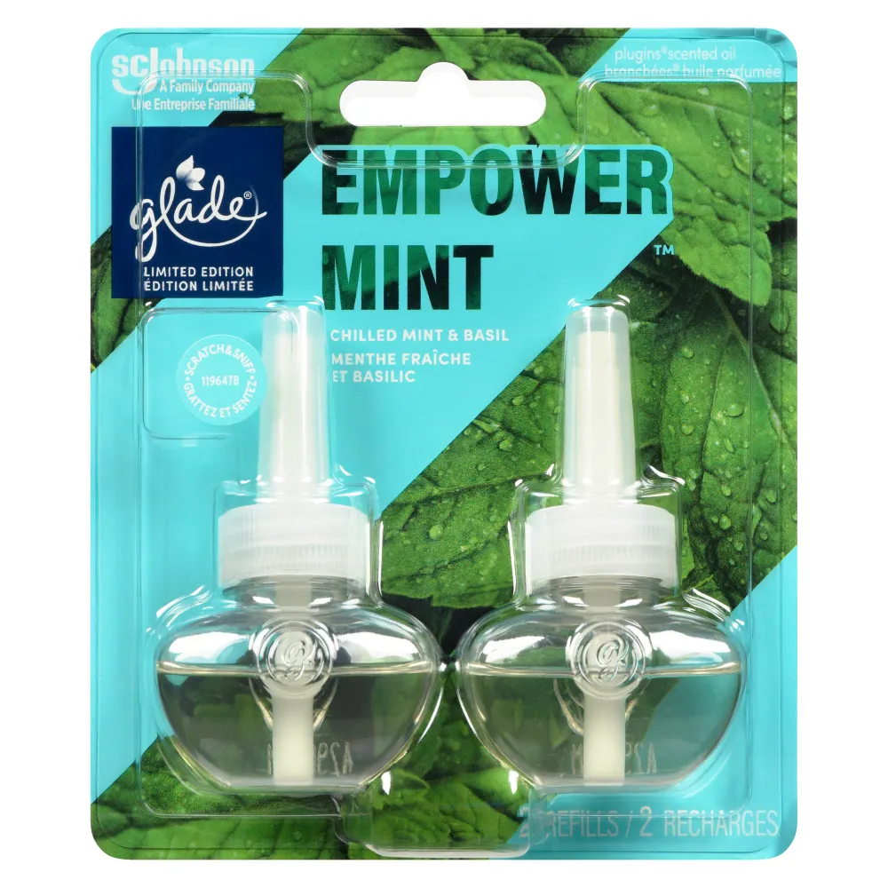 Glade Branchées Empower Mint Huile Parfumée, emb. de 2