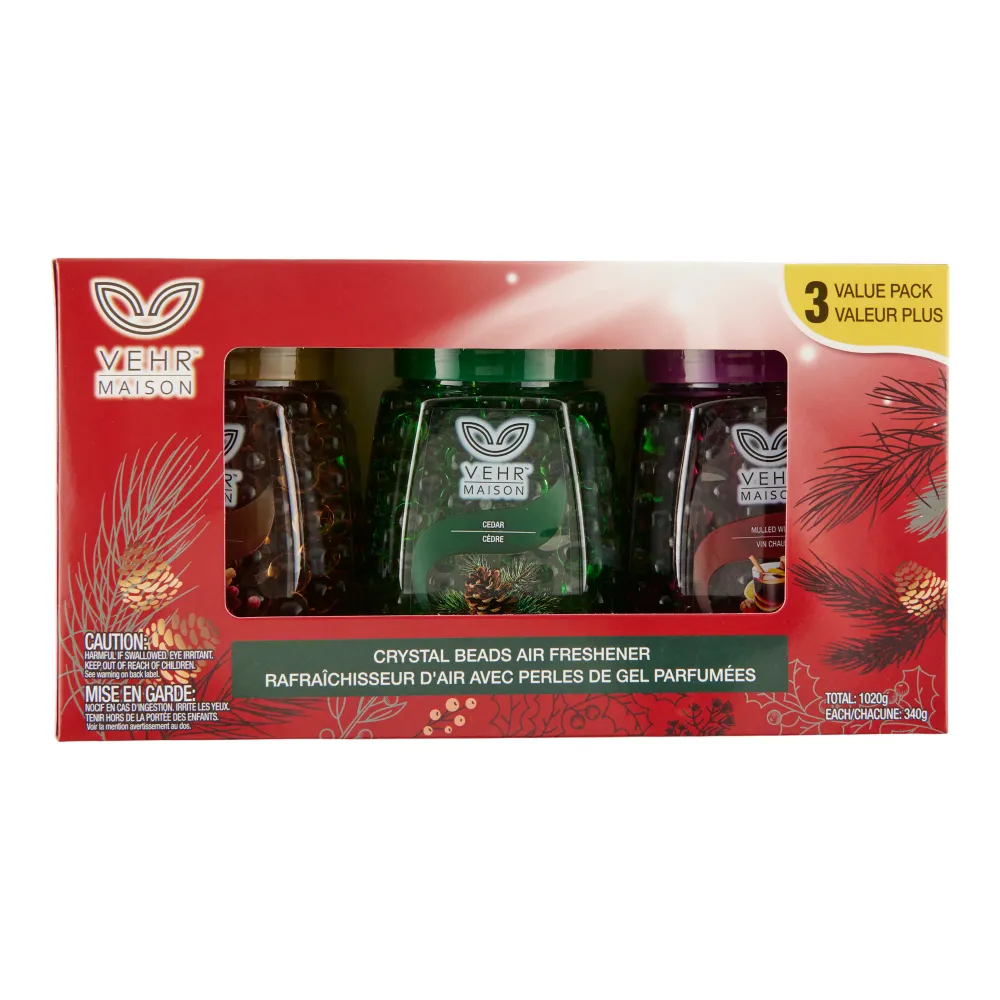 Billes cristallines au parfum des Fêtes Vehr Maison, emb. de 3