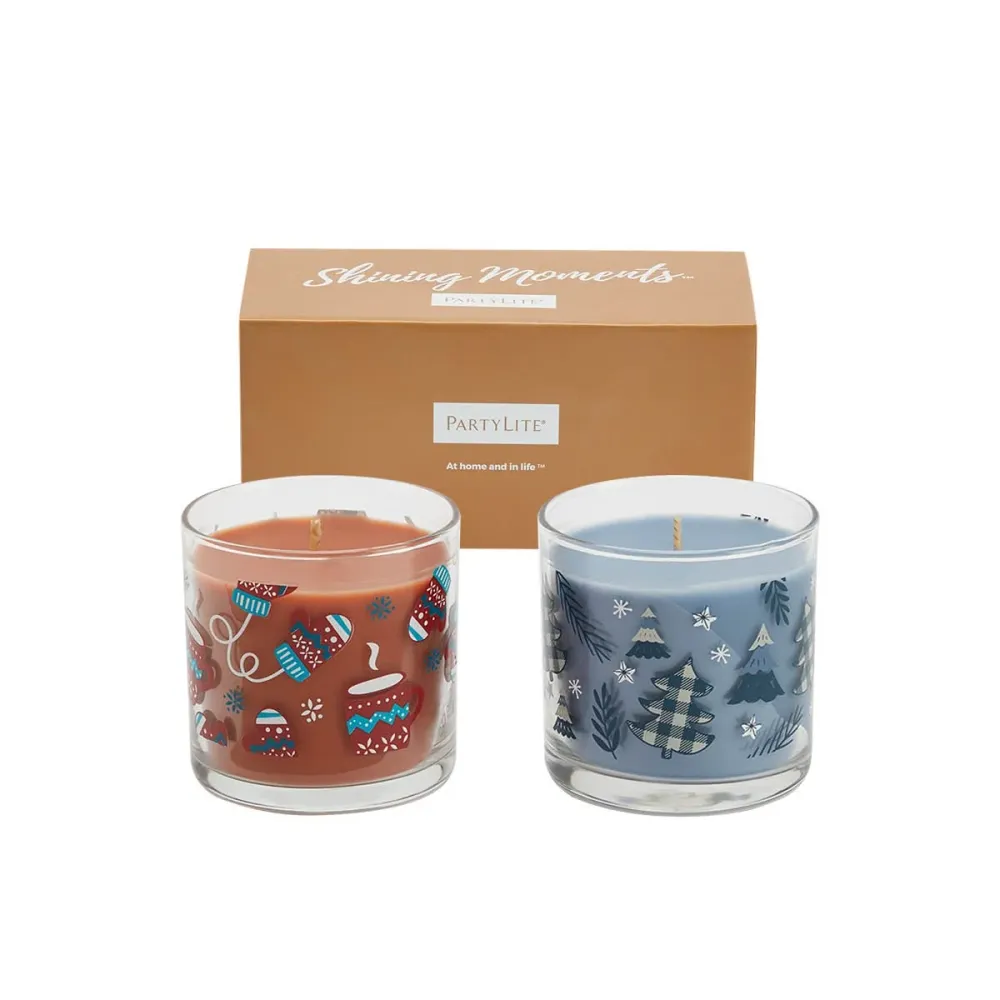 Duo de mini-pots à bougie Everything Cozy PartyLite US