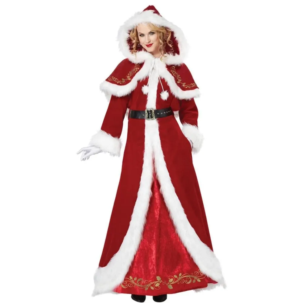 Costume Deluxe De Mère Noël Pour Femmes CALIFORNIA COSTUMES