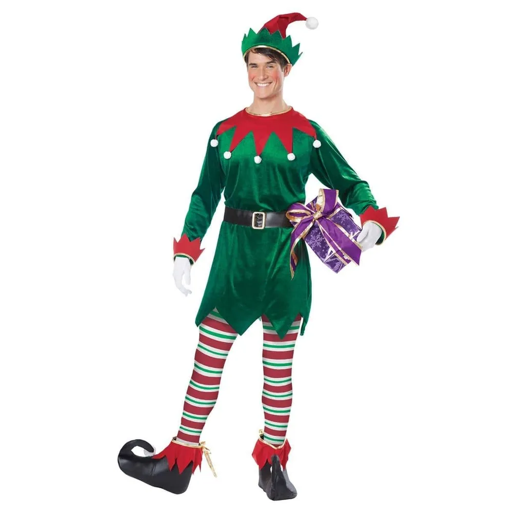 Costume de lutin de noël pour adultes CALIFORNIA COSTUMES