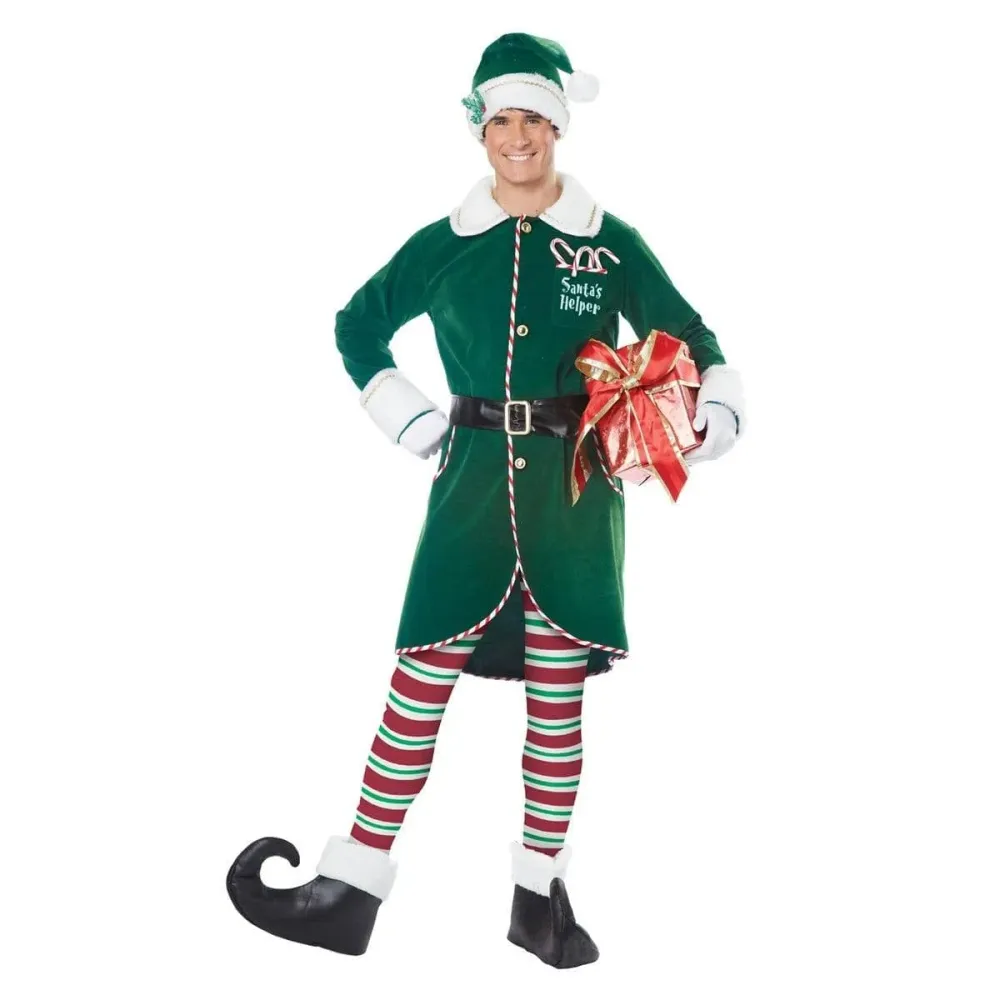 Costume De Lutin Du Père Noël Pour Adultes CALIFORNIA COSTUMES